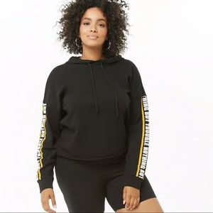 ❤️ Nothing But Trouble Cropped Hoodie 1X Forever 21